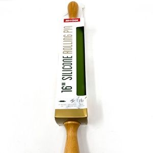 Art & Cook 16” Silicone Roling Pin, Green